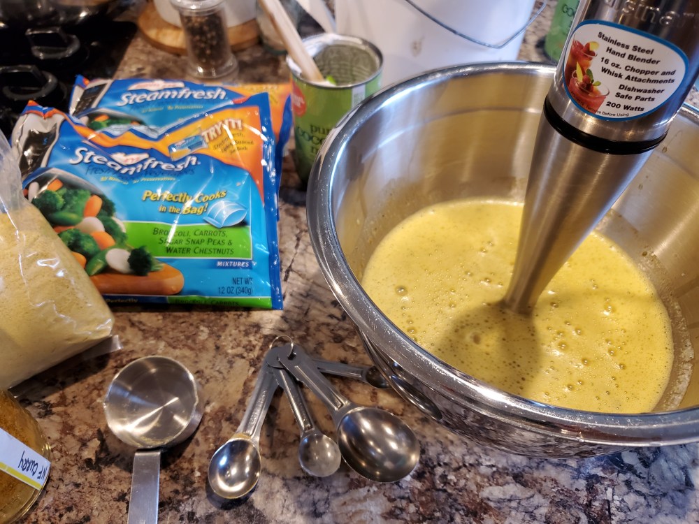 Blend with a stick blender.